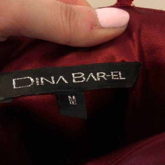 Dina Bar-El Red Satin Dress - Picture 6 of 12